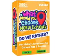 QUOKKA Board Game for 8-12 Year Olds - Family 95 Cards Game for Kids Ages 5-8 - What Would You Choose | Geography Extension | Pick Your Answer | Get to Know You - Fun Game Night for Boys & Girls