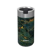 Quokka Boost Cup Greenstone 400ml - Integrated Tea Infuser - Double Wall Insulated - Stainless Steel Reusable - Hot and Cold Drinks