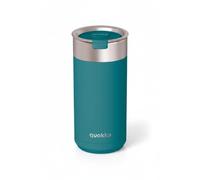 Quokka Boost Cup Midnight Green 400ml - Integrated Tea Infuser - Double Wall Insulated - Stainless Steel Reusable - Hot and Cold Drinks