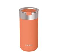 Quokka Boost Cup Papaya Orange 400ml - Integrated Tea Infuser - Double Wall Insulated - Stainless Steel Reusable - Hot and Cold Drinks