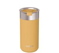 Quokka Boost Cup Saffron Yellow 400ml - Integrated Tea Infuser - Double Wall Insulated - Stainless Steel Reusable - Hot and Cold Drinks