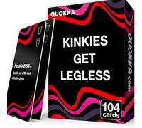 QUOKKA Card Games for Adults - Extra Daring Adult Games for Party Game Night with 104 Hilarious Tasks & Risky Questions - Fun Challenges to Sice Up the Night