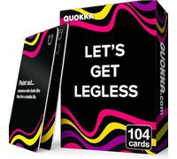 QUOKKA Card Games for Adults Let’s Get Legless - Spicy Adult Games for Party Game Night with 104 Hilarious Dares & Risky Questions, Inappropriate Challenges to Sice Up the Night, Ages 21+ Only