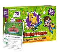 QUOKKA Charades Board Game For Kids - Family Card Games For Kids 8-12 - Fun Acting and Improv Activities Night with 70 Scenario and 90 Quirk Cards - Drama Mayhem Extended Pack