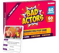 QUOKKA Charades Game for Adults - Improv Party Game with 120 Scenario & Quirk Cards - Fun Act It Out Activity | Drama Mayhem Original Pack