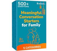 QUOKKA Conversation Cards Game - Family Edition | 500 Questions | Original Version | Share Thoughts - Fun Talking Board Game for Family Night