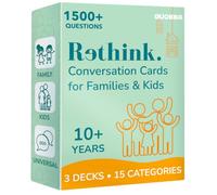 Quokka Conversation Cards Game - Family Edition | 500 Questions | Original Version | Share Thoughts - Fun Talking Board Game for Family Night