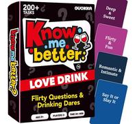 QUOKKA Couples Card Game Love Dare Drink - Spicy Date Night Game with Flirty Questions & Playful Challenges