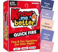 Quokka Couples Card Game Quick Fire - Date Night Conversation Starter - Playful Questions for Easy Connection