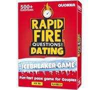 QUOKKA Couples Games For Date Night - 95 Fun Couple Conversation Card Game with 500+ Questions - Perfect Icebreaker for Adults & Date Night for New or Married Partners - Travel Version