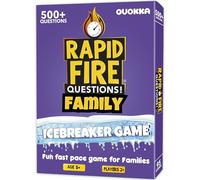 QUOKKA Family Cards Game For Kids And Adults - Icebreaker Board Games Age 5 And Up - Conversation Cards with 500+ Questions - Perfect for Family Night - Travel Version