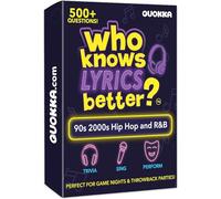 Quokka Family Party Games - Card Games for Adults - Music Trivia | Who Knows Lyrics Better - 500+ Lyric Challenges - The Ultimate Music Trivia for Game Night - Fun Games for Adults, Teens
