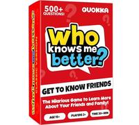 QUOKKA Fun Card Game for Adults - Family Board Game Age 15+ for Kids And Adults - Who Knows Me Better Classic - Original Version - Guess Questions - Easy to Learn - Get to Know Friends & Family