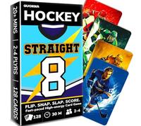 QUOKKA Hockey Fast-Paced Card Game for Kids & Adults - 128 Cards & Easy Rules - Quick & Fun Matching Game - 2-4 Players - Ages 8+ - Perfect for Family Games Night, Travel and Parties