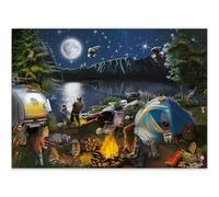 QUOKKA Jigsaw Puzzles 1000 Pieces for Adults - Campfire Activity for Kids Ages 8-12 and Up - Colourful Game Toy for Family