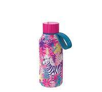 Quokka Stainless Steel Kids Thermal Zebra Bottle 330 ML in Pink Quokka Pink