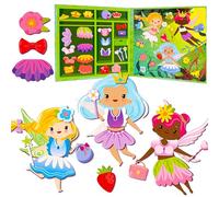 QUOKKA Magnetic Puzzle for 2 3 Year Olds - Travel Toys for Toddlers on Plane Car Ride - Fairytale Dress-Up Doll Game For Kids - Fun Travel Game for Kids - Gift for Boys and Girls Ages 3 4 5