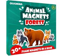 Quokka Magnetic Puzzle for 2-3 Years Old - Toddler Travel Toys for Kids 3-5 | 20+ Pcs Forest Puzzle with Extra-Long Play Magnetic Book - Fun Kids Travel Games on Plane Car Ride - Gift for Boys and Girls