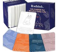 QUOKKA Meditation Cards - 120 Cards for Adults - Anxiety Relief Items Affirmation for Mental Health - Calming Self Care for Women - Perfect Mindfulness Gift for Adult