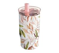 Quokka MIST | STAINLESS STEEL THERMAL TUMBLER WITH STRAW FALLING LEAVES 720 ML