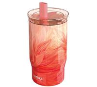 Quokka MIST | STAINLESS STEEL THERMAL TUMBLER WITH STRAW PEACH PETALS 720 ML