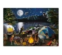QUOKKA Puzzle For Adults - 500 Piece Campfire Jigsaw Puzzle, Original Collage Artwork Hand Finished By Artist, Unique Cut Strong Grip Pieces, Matte Finish, FSC Recyclable