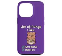 Quokka Ramen List of Things I Like Cute Kawaii Case for iPhone 13 Pro