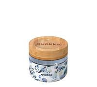 Quokka RECIPIENTE COMIDA CRISTAL CON FUNDA DE SILICONA DELI BLUE NATURE 500 ML