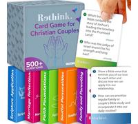 QUOKKA Rethink! Premium Conversation Cards for Christians Couples Game - Know Me Better Questions for Christians Couples -250 Conversation Cards - Wedding Gift | Relationship Connection