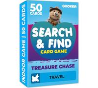 QUOKKA Scavenger Hunt Cards for Kids Ages 4-8 - Travel Version - Indoor Search and Find Travel Activities for Kids Ages 6-8 - Educational Travel Toys for Kids Ages 4-8 - Pocket Travel Toys