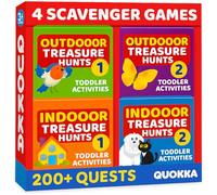 QUOKKA Set of 4 Scavenger Hunt Game for Adults Activities Indoor Cards Game Set - Fun Play for Adults