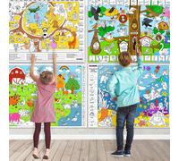 Quokka Set of Coloring Posters for Kids Ages - Giant 4 3-5 4-6