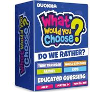 QUOKKA Setx4 Card Game for 8-12 Year Olds - Family Card Game for Kids Ages 5-8 - What Would You Choose | Geography |History | Science | Get to Know You - Fun Game Night for Boys & Girls