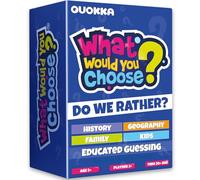 Quokka Setx4 Card Game for 8-12 Year Olds - Family Card Game for Kids Ages 5-8 - What Would You Choose | Geography |History | Science | Get to Know You - Fun Game Night for Boys & Girls