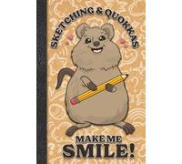 Quokka Sketchbook 6 x 9: Kawaii Quokka Notebook for Drawing or doodling 112 Pages with Weird Frog bottom border, includes belong page. Great for Sketching or journal. Quokka lover gift