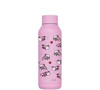 Quokka Solid Minecraft Blossom Pink Axolotl Insulated Stainless Steel Water Bottle 510 ml - Double-Wall Vacuum, 12 h Hot and 18 h Cold, Wide Mouth, Leak-Proof Lid, Gift Idea