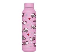 Quokka Solid Minecraft Blossom Pink Axolotl Insulated Stainless Steel Water Bottle 630 ml - Double-Wall Vacuum, 12 h Hot and 18 h Cold, Wide Mouth, Leak-Proof Lid, Gift Idea