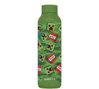 Quokka Solid Minecraft Olive Green Camouflage Insulated Stainless Steel Water Bottle 630 ml - Double-Wall Vacuum, 12 h Hot and 18 h Cold, Wide Mouth, Leak-Proof Lid, Gift Idea