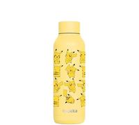 Quokka Solid Pokémon Light Yellow Pikachu Insulated Stainless Steel Water Bottle 510 ml - Double-Wall Vacuum, 12 h Hot and 18 h Cold, Wide Mouth, Leak-Proof Lid, Gift Idea