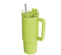 Quokka Stream Apple Green Tumbler 950ml - Multifunctional Lid with Straw - Double Wall Insulation - Stainless Steel Reusable