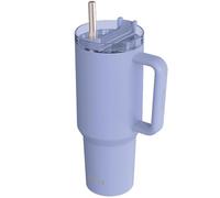 Quokka Stream Lavender Tumbler 950ml - Multifunctional Lid with Straw - Double Wall Insulation - Stainless Steel Reusable