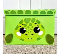 QUOKKA Toy Storage Box for Boys and Girls - 41 x 31 x 25 cm Toy Chest Organizer for Kids - | Collapsible | Handles | Flip-Top Lids | - Fabric Foldable Bin for Playroom - Nursery Room Organization