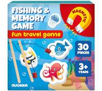 Quokka Travel Games For Kids 3-5 - Magnetic Fishing Game - Plane Activities Board Games for 4-6 year olds - Road Trip I Plane I Car Ride - Magnetic Toddler Travel Toys 8-12