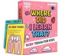 Quokka Trivia Card Games for Kids 6 8 Year Olds - Educational Family Games | Human Body Facts and Anatomy Kids Games - Home and Travel Games for Kids 8-12 and Families