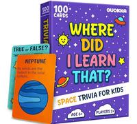 Quokka Trivia Card Games for Kids 6 8 Year Olds - Educational Family Games | Space Cards with Facts and Astronomy Kids Games - Home and Travel Games for Kids 8-12 and Families