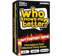 QUOKKA Who Knows Me Better? - Hot & Wild Edition | Bold & Spicy Party Card Game for Adults Only | 500+ Daring Questions to Expose Your Friends’ Deepest Desires