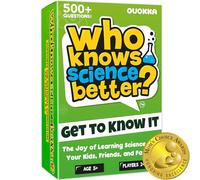 Quokka Who Knows Science Better Kids & Family Card Quiz Game | Fun & Educational Questions for Children & Families | Suitable for Boys & Girls 5+ Years Old