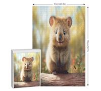 Quokka Wooden Jigsaw Puzzles 1000 Piece Puzzle For Adults. Challenging To Complete But Fun And Humorous Jigsaws （78×53cm）