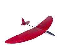 Quolefly Balsa Wood Glider FD12 1200mm Wingspan Windrunner F3K Discus Launch Glider, RC Airplane Kit for Adults, DIY Building and Aerobatic Flight (KIT+Servos+Film Pack+Bag)