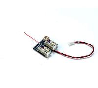 Quolefly Mini 4CH DSMX/DSM2 Receiver with 5A Brushed ESC and Dual Linear Servos, Ultra Lightweight 1S Receiver Board for Micro RC Aeroplanes and Fixed Wing Aircraft